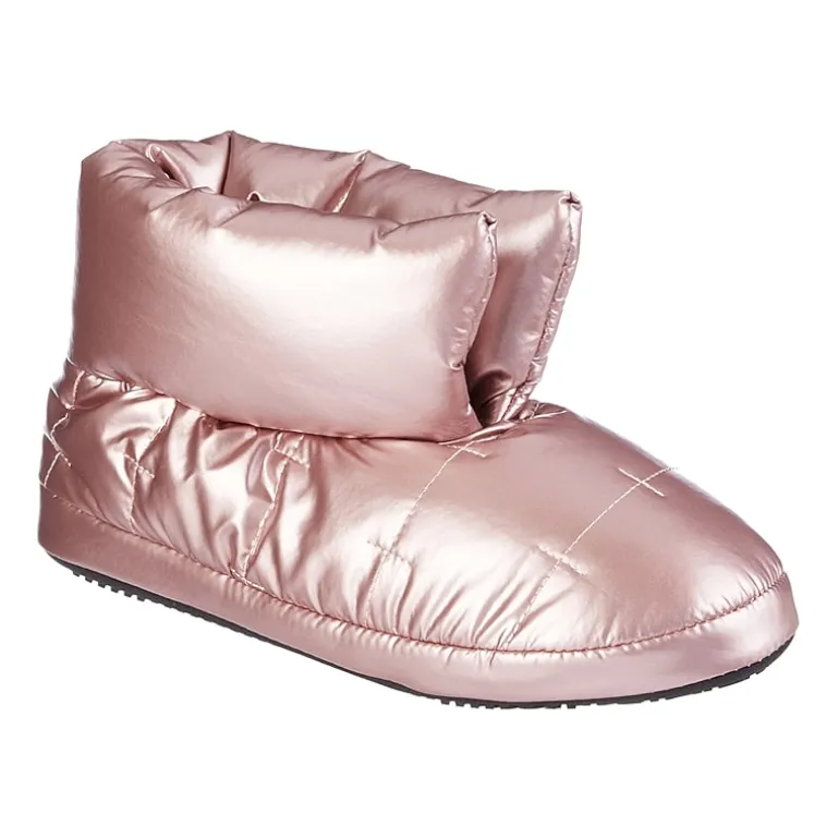 Isotoner Mikaela Nylon Puffer Womens Memory Foam Bootie Slippers