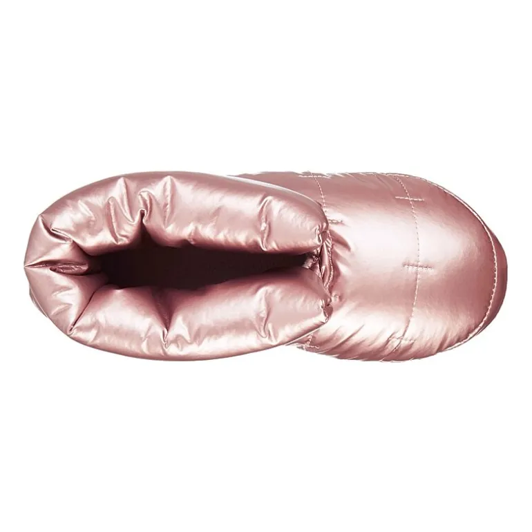 Isotoner Mikaela Nylon Puffer Womens Memory Foam Bootie Slippers