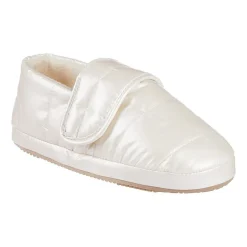 Isotoner Mikaela Nylon Puffer Closedback Womens Memory Foam Slip-On Slippers