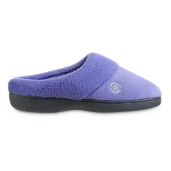 Isotoner® Mixed Microterry Hoodback Clog Slippers