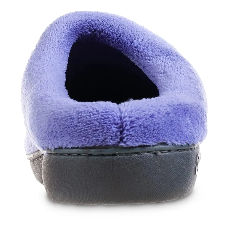 Isotoner® Mixed Microterry Hoodback Clog Slippers