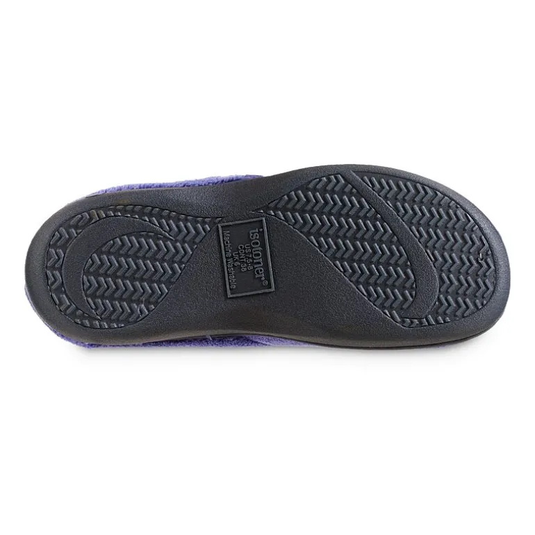 Isotoner® Mixed Microterry Hoodback Clog Slippers