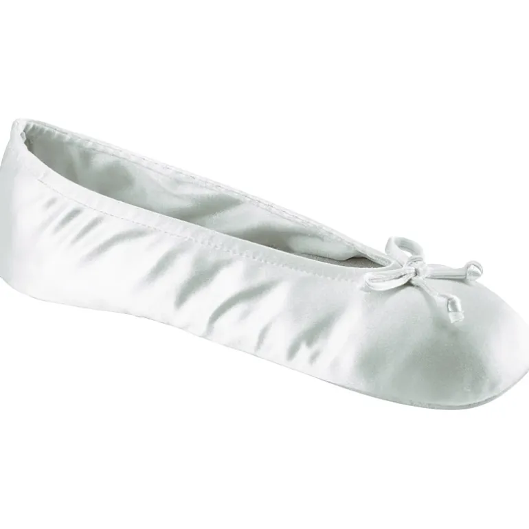Isotoner® Satin Ballerina Slippers