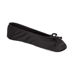 Isotoner Satin Womens Ballerina Slippers