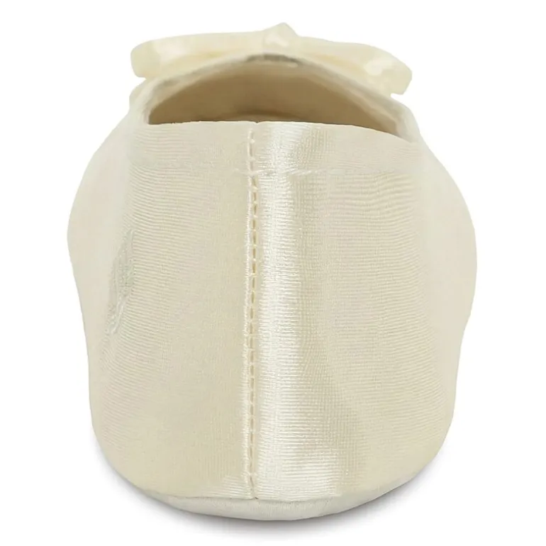 Isotoner Satin Womens Ballerina Slippers
