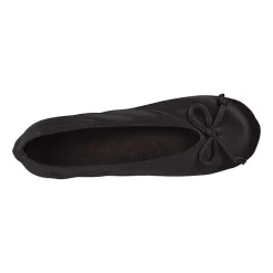 Isotoner Satin Womens Ballerina Slippers