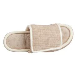 Isotoner Sweater Knit Adjustable Womens Slip-On Slippers