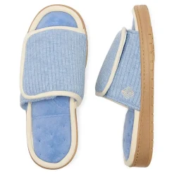Isotoner Sweater Knit Adjustable Womens Slip-On Slippers
