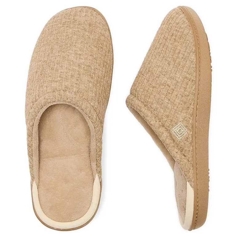 Isotoner Sweater Knit Womens Ballerina Slippers
