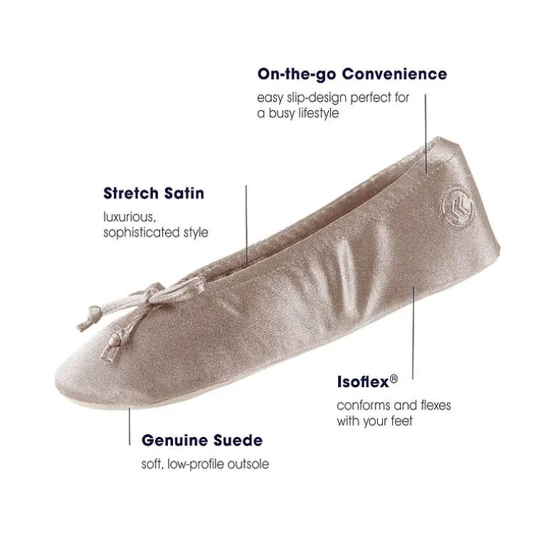 Isotoner Womens Ballerina Slippers