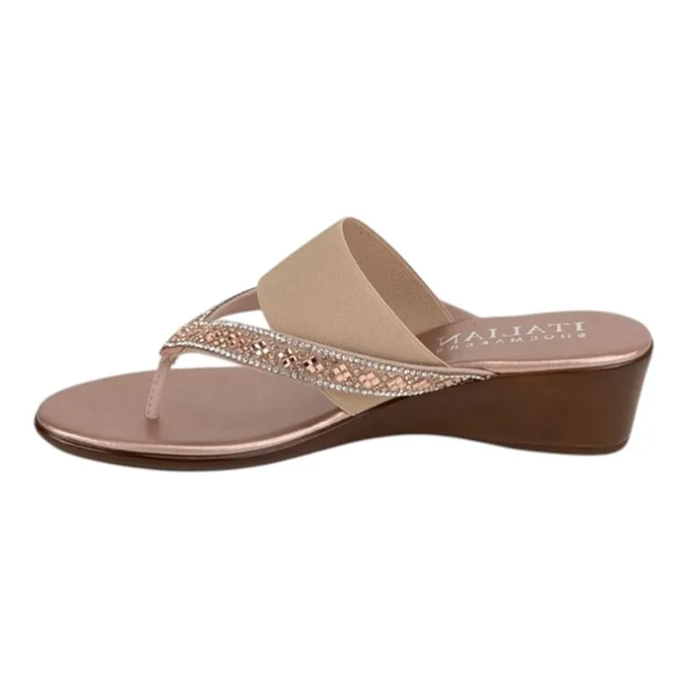 Italiana By Italian Shoemakers Womens Jase Wedge Sandals