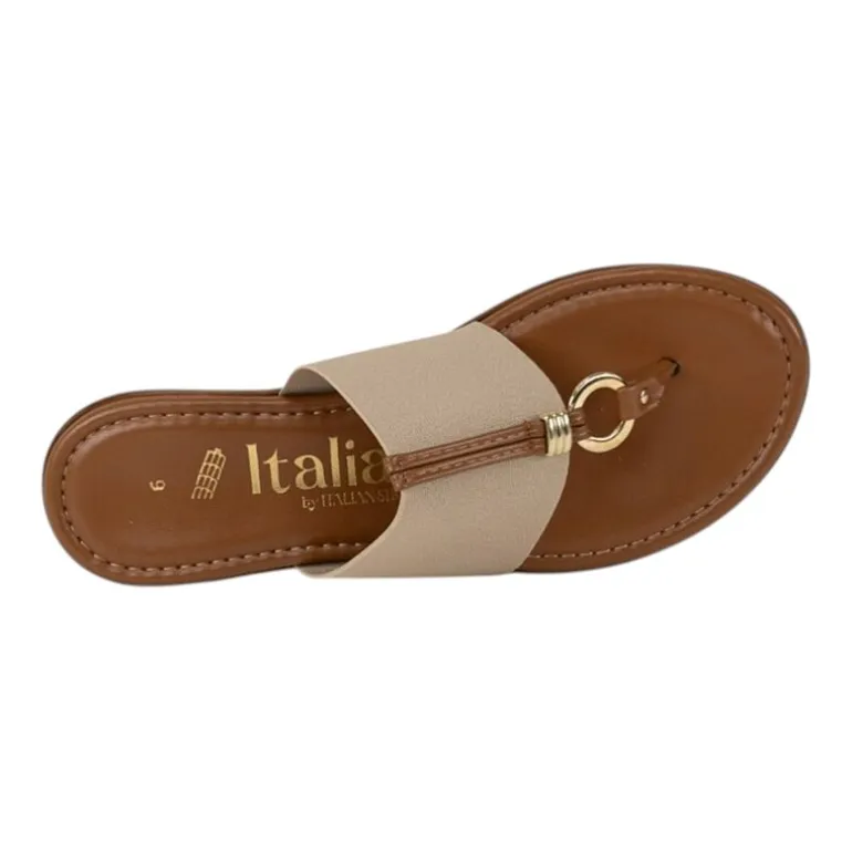 Italiana By Italian Shoemakers Womens Silas Flat Sandals