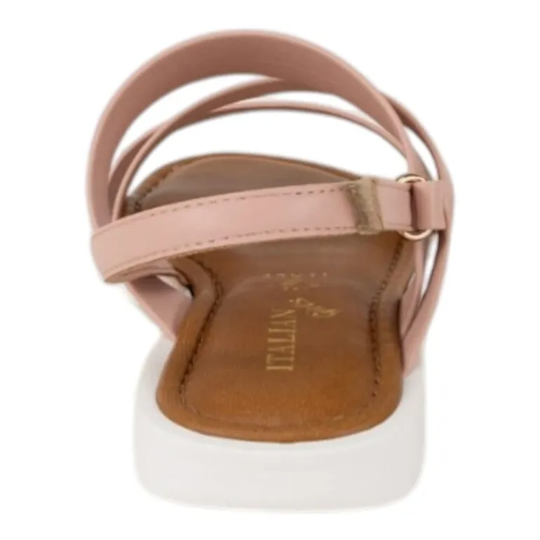 Italian Girls Esmeray Little & Big Kid Girls Slingback Strap Flat Sandals