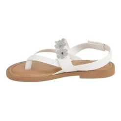 Italian Girls Kinvara Little & Big Kid Girls Adjustable Strap Flat Sandals