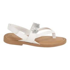 Italian Girls Kinvara Little & Big Kid Girls Adjustable Strap Flat Sandals