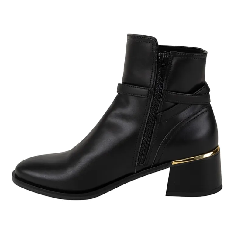 Italian Shoemakers Womens Vienna Block Heel Booties