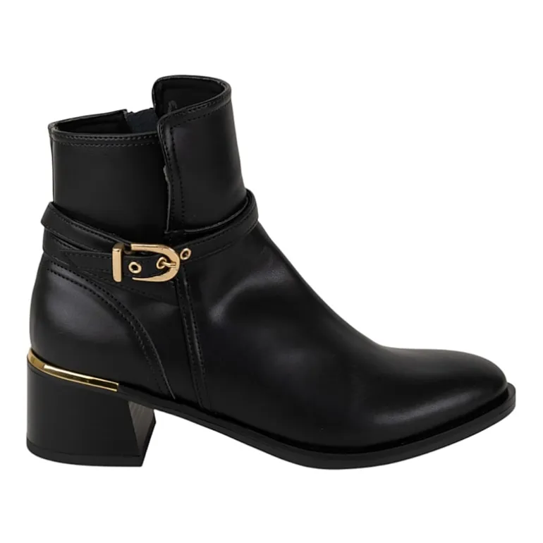 Italian Shoemakers Womens Vienna Block Heel Booties