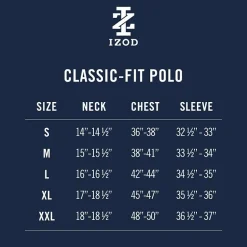 IZOD Advantage Performance Mens Classic Fit Short Sleeve Polo Shirt