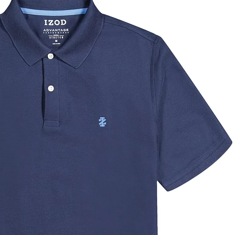 IZOD Advantage Performance Mens Classic Fit Short Sleeve Polo Shirt