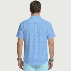 IZOD Breeze Mens Short Sleeve Athletic Fit Button-Down Shirt