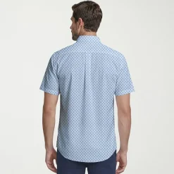 IZOD Breeze Mens Short Sleeve Athletic Fit Button-Down Shirt