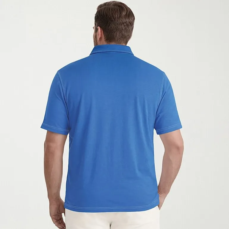 IZOD Dockside Slub Big and Tall Mens Classic Fit Short Sleeve Polo Shirt