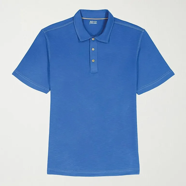 IZOD Dockside Slub Big and Tall Mens Classic Fit Short Sleeve Polo Shirt