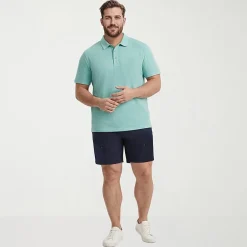 IZOD Dockside Slub Big and Tall Mens Classic Fit Short Sleeve Polo Shirt