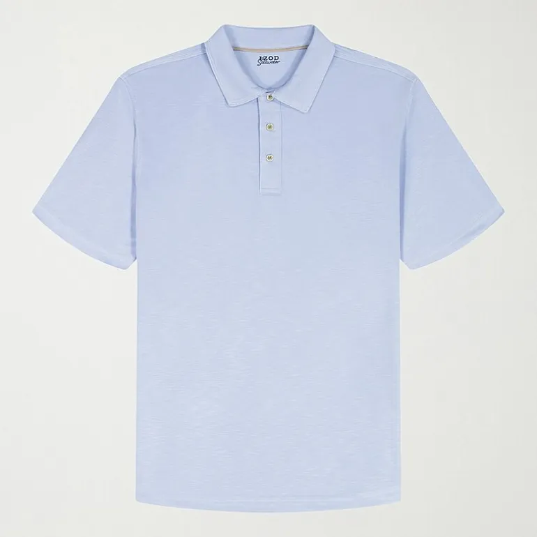 IZOD Dockside Slub Big and Tall Mens Classic Fit Short Sleeve Polo Shirt