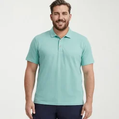 IZOD Dockside Slub Big and Tall Mens Classic Fit Short Sleeve Polo Shirt
