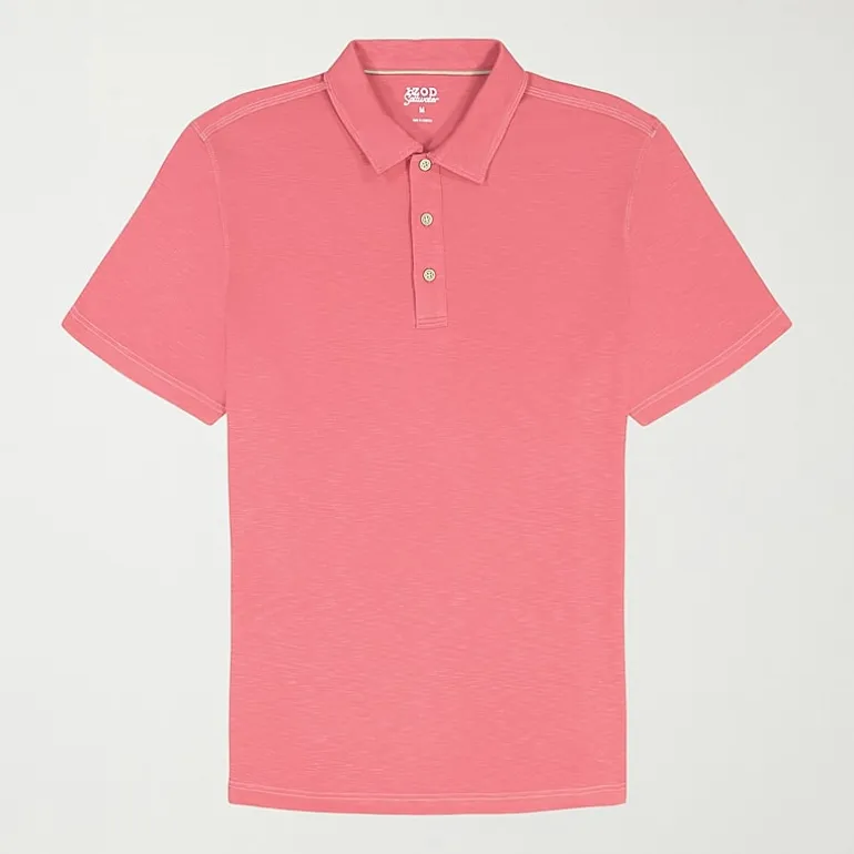 IZOD Dockside Slub Big and Tall Mens Classic Fit Short Sleeve Polo Shirt