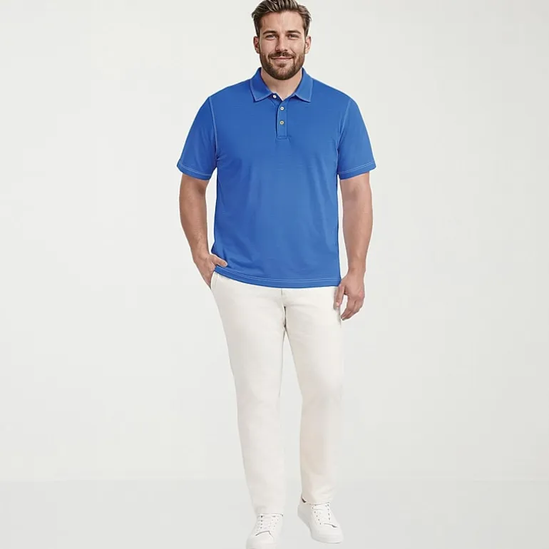 IZOD Dockside Slub Big and Tall Mens Classic Fit Short Sleeve Polo Shirt