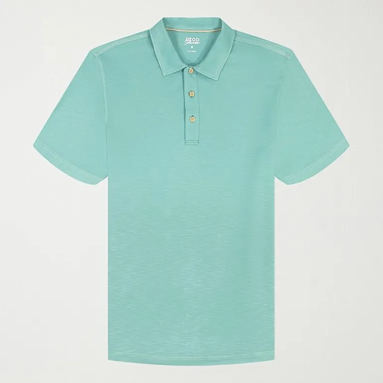IZOD Dockside Slub Big and Tall Mens Classic Fit Short Sleeve Polo Shirt