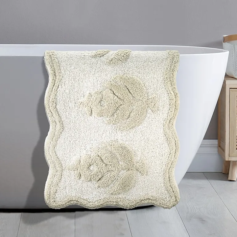 IZOD Henley Tufted With Non-Slip Latex Back Bath Rug