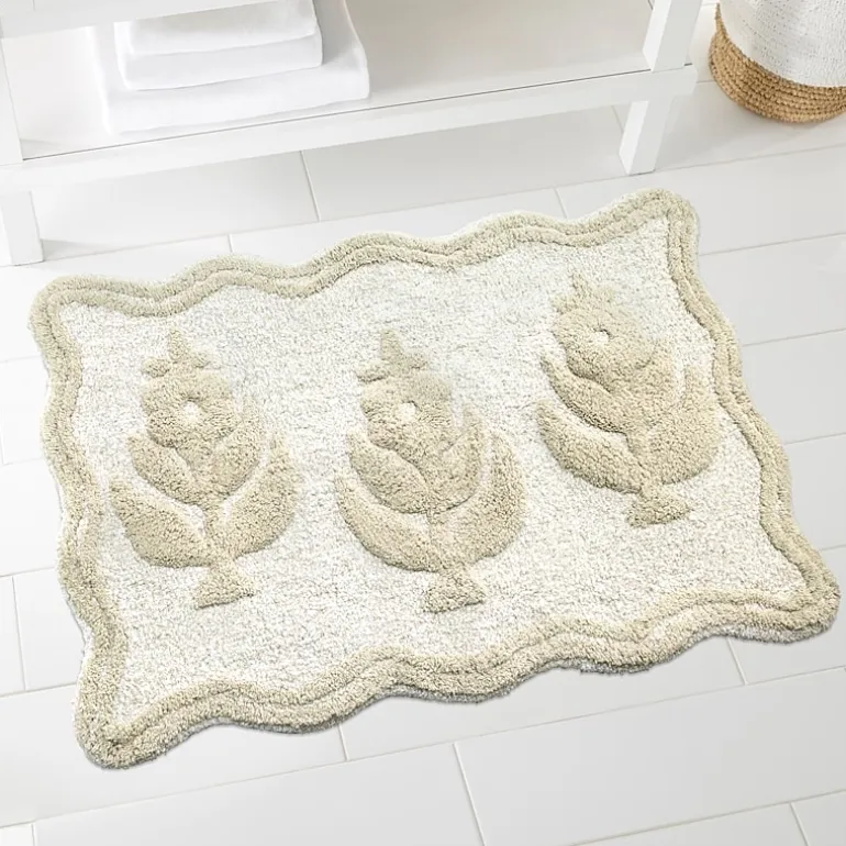 IZOD Henley Tufted With Non-Slip Latex Back Bath Rug