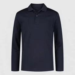 IZOD Little & Big Kid Boys Long Sleeve Regular Fit Wrinkle Resistant Moisture Wicking Polo Shirt