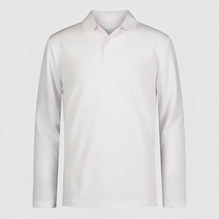 IZOD Little & Big Kid Boys Long Sleeve Regular Fit Wrinkle Resistant Moisture Wicking Polo Shirt