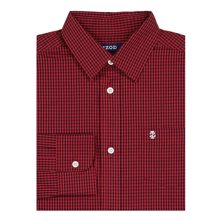 IZOD Little & Big Kid Boys Point Collar Long Sleeve Dress Shirt