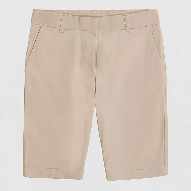 IZOD Little & Big Kid Girls Adaptive Stretch Fabric Adjustable Waist Adjustable Features Easy-on + Easy-off Bermuda Short