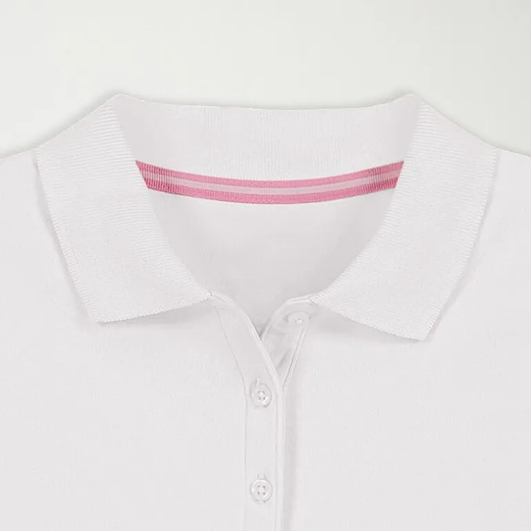 IZOD Little & Big Kid Girls Long Sleeve Regular Fit Stretch Fabric Polo Shirt