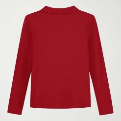 IZOD Little & Big Kid Girls Long Sleeve Regular Fit Stretch Fabric Polo Shirt