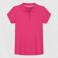 IZOD Little & Big Kid Girls Short Sleeve Regular Fit Polo Shirt