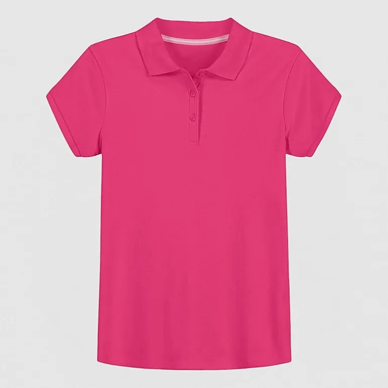 IZOD Little & Big Kid Girls Short Sleeve Regular Fit Polo Shirt