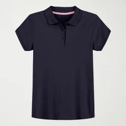 IZOD Little & Big Kid Girls Short Sleeve Regular Fit Polo Shirt