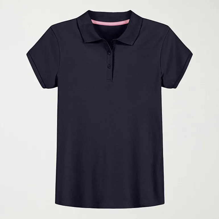 IZOD Little & Big Kid Girls Short Sleeve Regular Fit Polo Shirt
