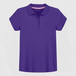 IZOD Little & Big Kid Girls Short Sleeve Regular Fit Polo Shirt