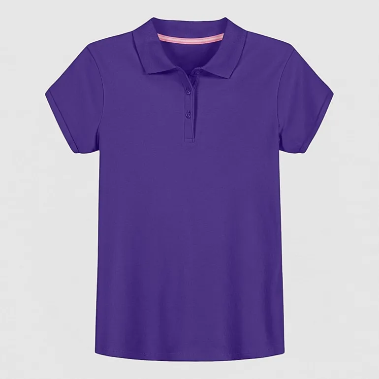 IZOD Little & Big Kid Girls Short Sleeve Regular Fit Polo Shirt