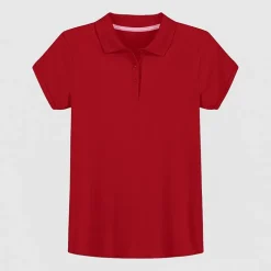 IZOD Little & Big Kid Girls Short Sleeve Regular Fit Polo Shirt