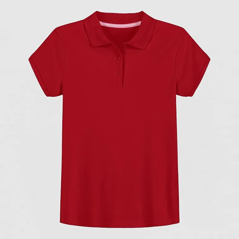 IZOD Little & Big Kid Girls Short Sleeve Regular Fit Polo Shirt