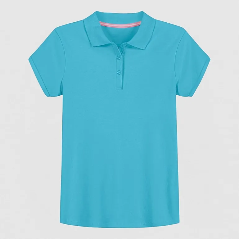 IZOD Little & Big Kid Girls Short Sleeve Regular Fit Polo Shirt